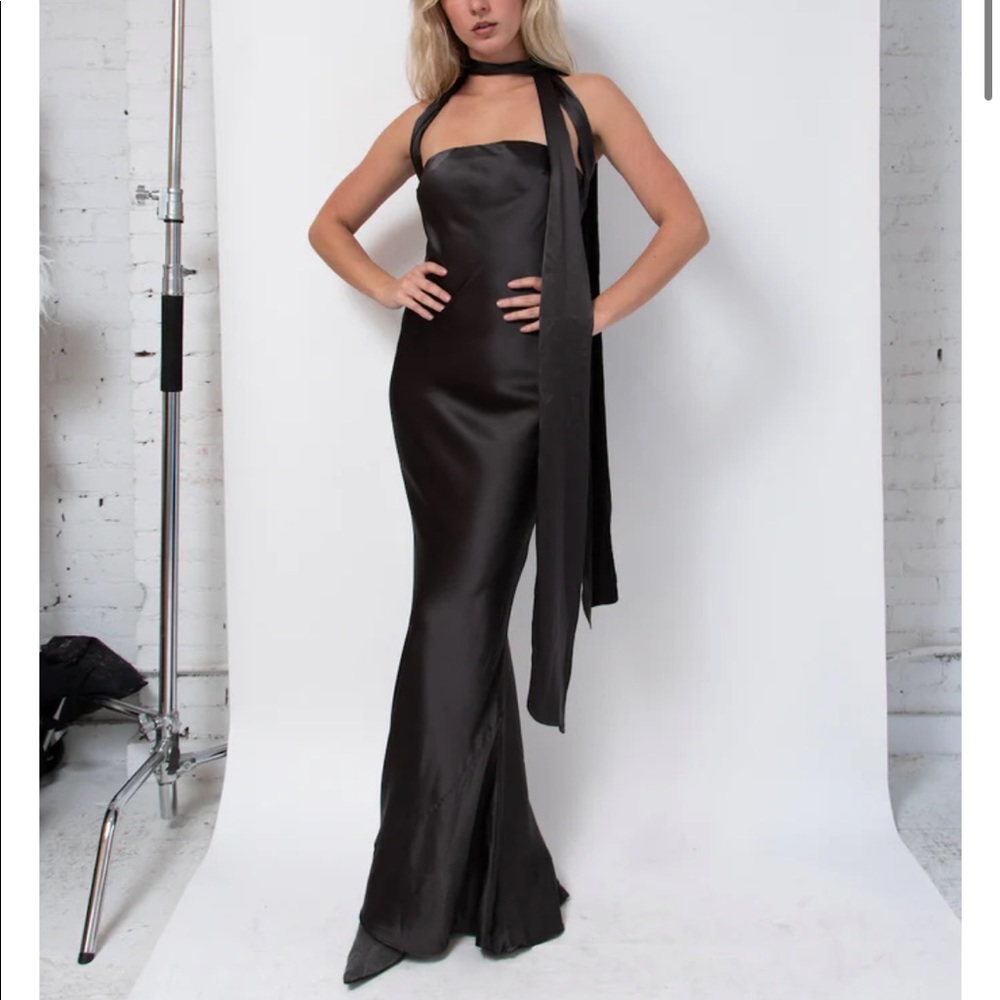 Dana Foley Classic Tube - Black Silk Dress